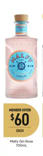 Dan Murphy's Malfy gin rosa offer