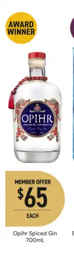 Dan Murphy's Opihr spiced gin offer