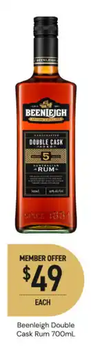 Dan Murphy's Beenleigh double cask rum offer