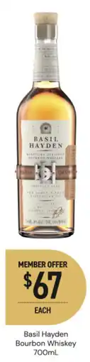 Dan Murphy's Basil hayden bourbon whiskey offer