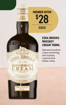 Dan Murphy's Ezra brooks whiskey cream offer