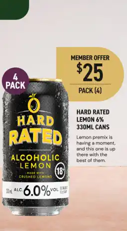 Dan Murphy's Hard rated lemon cans offer
