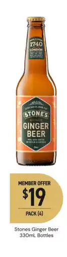 Dan Murphy's Stones ginger beer bottles offer