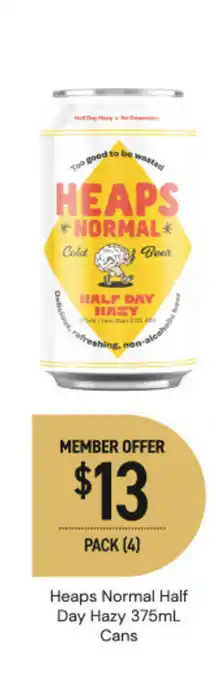 Dan Murphy's Heaps normal half day hazy cans offer