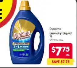 Spar Dynamo laundry liquid offer