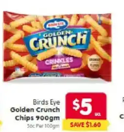 Spar Golden crunch chips offer