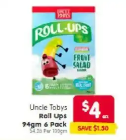 Spar Uncle tobys roll ups offer
