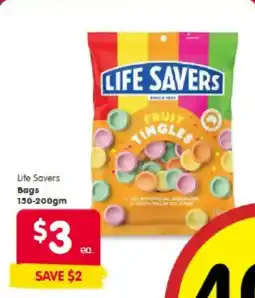 Spar Life savers bags offer