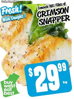 Farmer Jack's Crimson snapper offer