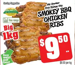 Farmer Jack's Smokey bbq chicken ribs offer