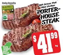 Farmer Jack's Porter- house steak offer
