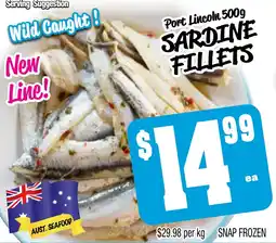 Farmer Jack's Sardine fillets offer