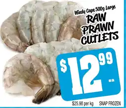 Farmer Jack's Raw prawn cutlets offer