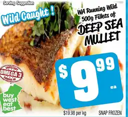 Farmer Jack's Deep sea mullet offer