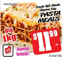 Farmer Jack's Pasta meals offer