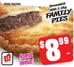 Farmer Jack's Brunswick family pies offer