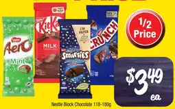 Farmer Jack's Nestle Block Chocolate offer