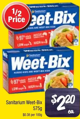 Farmer Jack's Sanitarium Weet-Bix offer