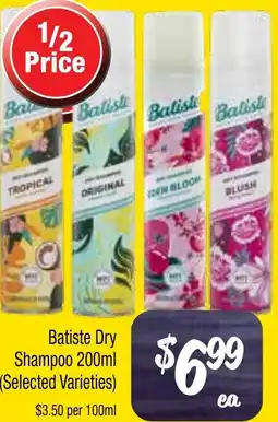 Farmer Jack's Batiste dry shampoo offer