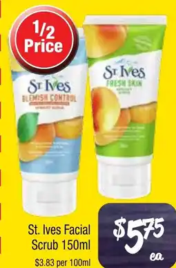 Farmer Jack's St ives facial scrub offer