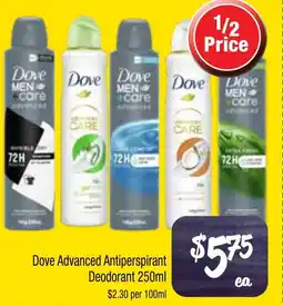 Farmer Jack's Dove advanced antiperspirant deodorant offer
