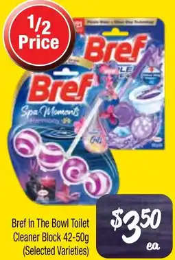 Farmer Jack's Bref in the bowl toilet cleaner block offer