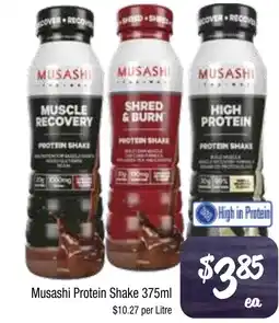 Farmer Jack's Musashi Protein Shake offer