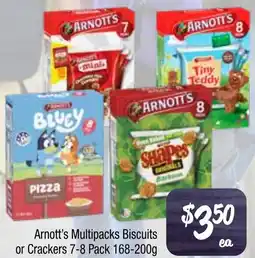 Farmer Jack's Arnott's multipacks biscuits or crackers offer