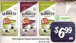 Farmer Jack's Ceres Organics Roasted Seaweed Snacks offer