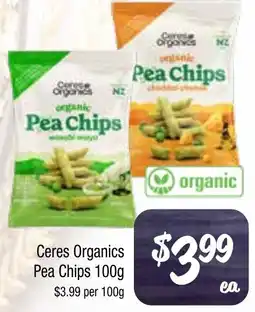 Farmer Jack's Ceres Organics Pea Chips offer