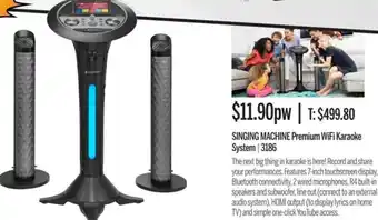 Singing Machine Premium Wifi Karaoker System 3186
