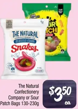 Farmer Jack's The Natural Confectionery Company or Sour Patch Bags offer