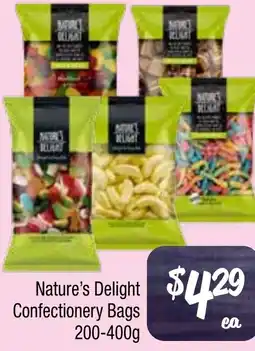Farmer Jack's Nature's Delight Confectionery Bags offer