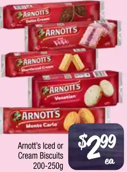 Farmer Jack's Arnott's Iced or Cream Biscuits offer