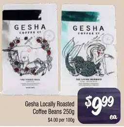 Farmer Jack's Gesha Locally Roasted Coffee Beans offer