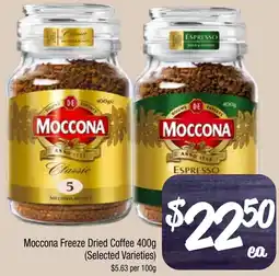 Farmer Jack's Moccona Freeze Dried Coffee (Selected Varieties) offer