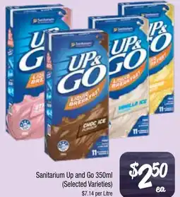 Farmer Jack's Sanitarium Up and Go (Selected Varieties) offer