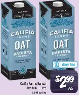 Farmer Jack's Califia Farms Barista Oat Milk offer
