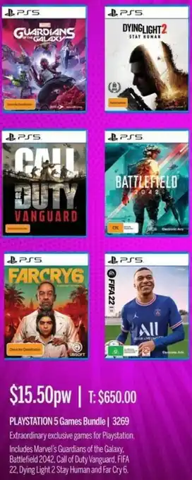 Chrisco Hampers Playstation 5 Games Bundle 3269 offer