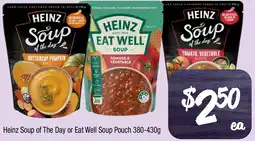 Farmer Jack's Heinz Soup of The Day or Eat Well Soup Pouch offer