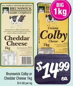 Farmer Jack's Brunswick Colby or Cheddar Cheese offer