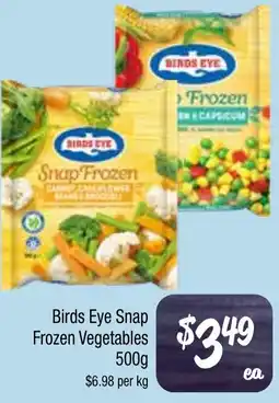 Farmer Jack's Birds Eye Snap Frozen Vegetables offer