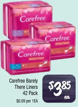 Farmer Jack's Carefree Barely There Liners 42 Pack offer