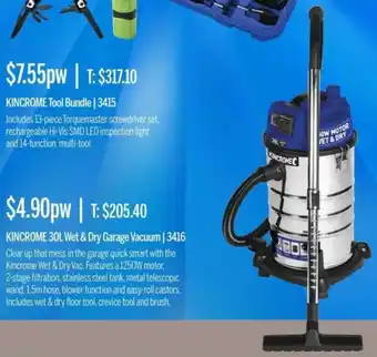 Kincrome 30L Wet & Dry Garage Vacuum