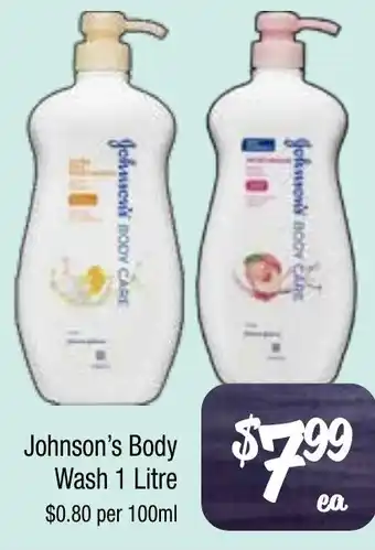 Farmer Jack's Johnson's Body Wash offer