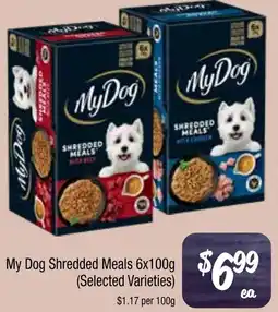 Farmer Jack's My Dog Shredded Meals offer