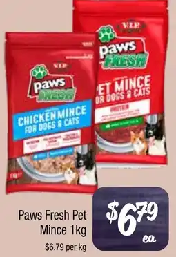 Farmer Jack's Paws Fresh Pet Mince offer
