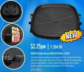 Chrisco Hampers Soga Portable Korean BBQ Grill Plate offer