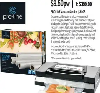 Proline Vacuum Sealer