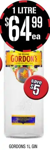 Farmer Jack's Gordons gin offer